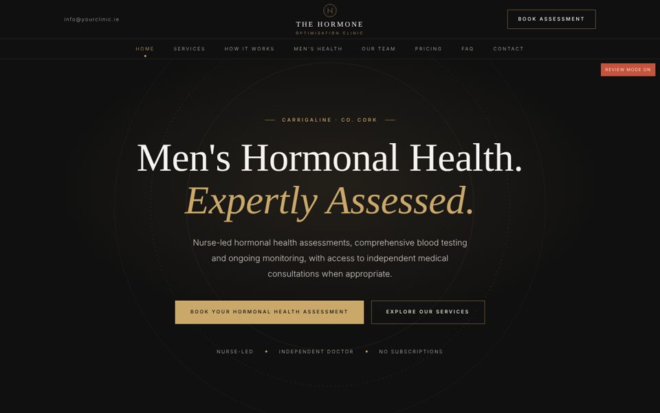 Design C homepage preview